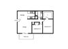 2 bedroom 1 bathroom floor plan at The View At Catalina Apartments in Tucson, AZ